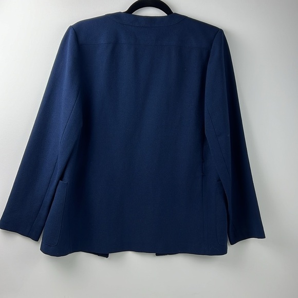 Vintage Mondi navy open blazer - Picture 3 of 9